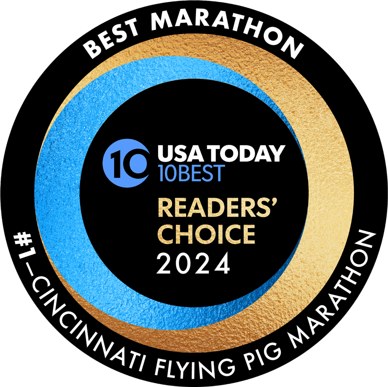 USA Today Readers' Choice 2024 Best Marathon – #1 Cincinnati Flying Pig Marathon